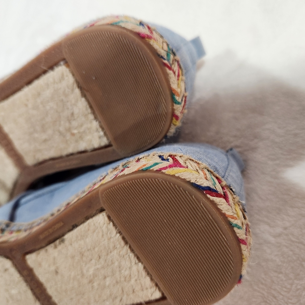 Talbots Women's Blue Espadrils Flat Slip-On Shoes, Size 8 - Picture 9 of 11